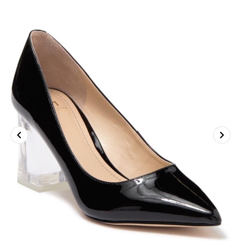 Marc Fisher Zara Black Patent Pump